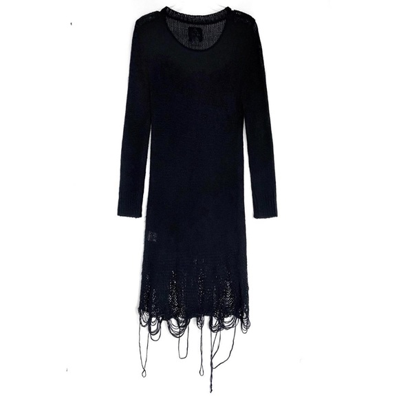 [SOLD] UNIF Black Loose Strings Sweater Dress Size M - Picture 3 of 7